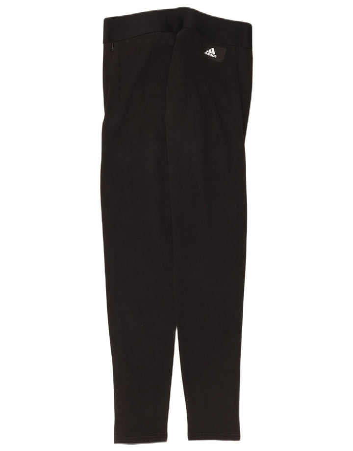 Damskie legginsy Adidas Graphic UK 12/14 Średnia czarna bawełna