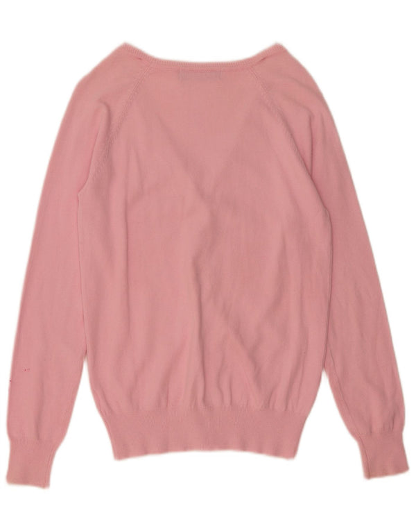 Sweter damski Zara Cardigan UK 14, duży, różowy, bawełniany