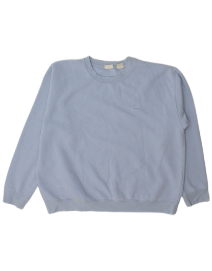Damska bluza Levi's UK 16 Duża Niebieska Bawełna