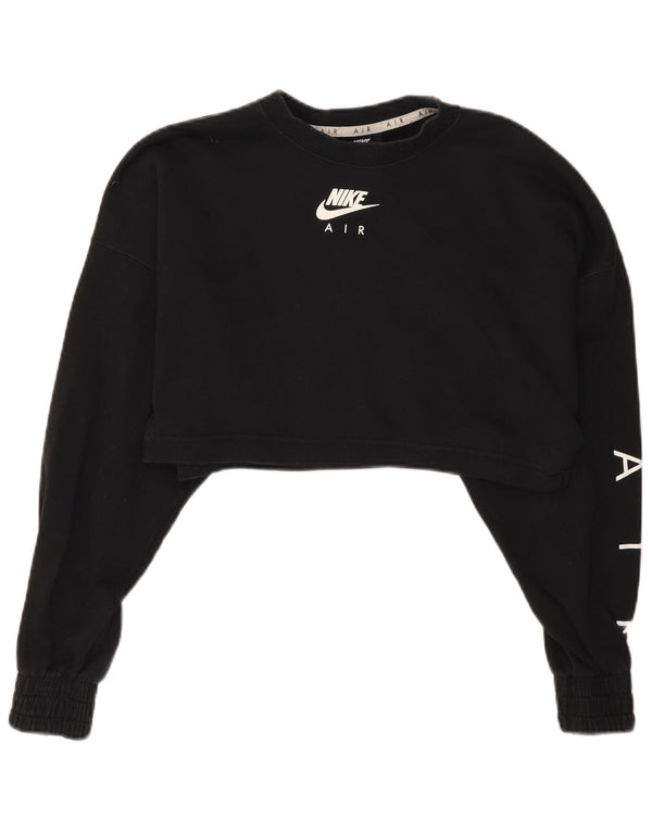 Damska bluza dresowa Nike Oversized Crop Graphic Jumper UK 10 Small Black