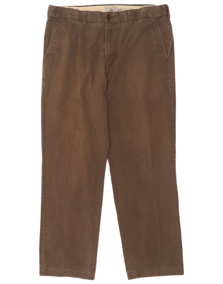 Męskie spodnie typu chino Regular Marks & Spencer W36 L31, bawełna khaki