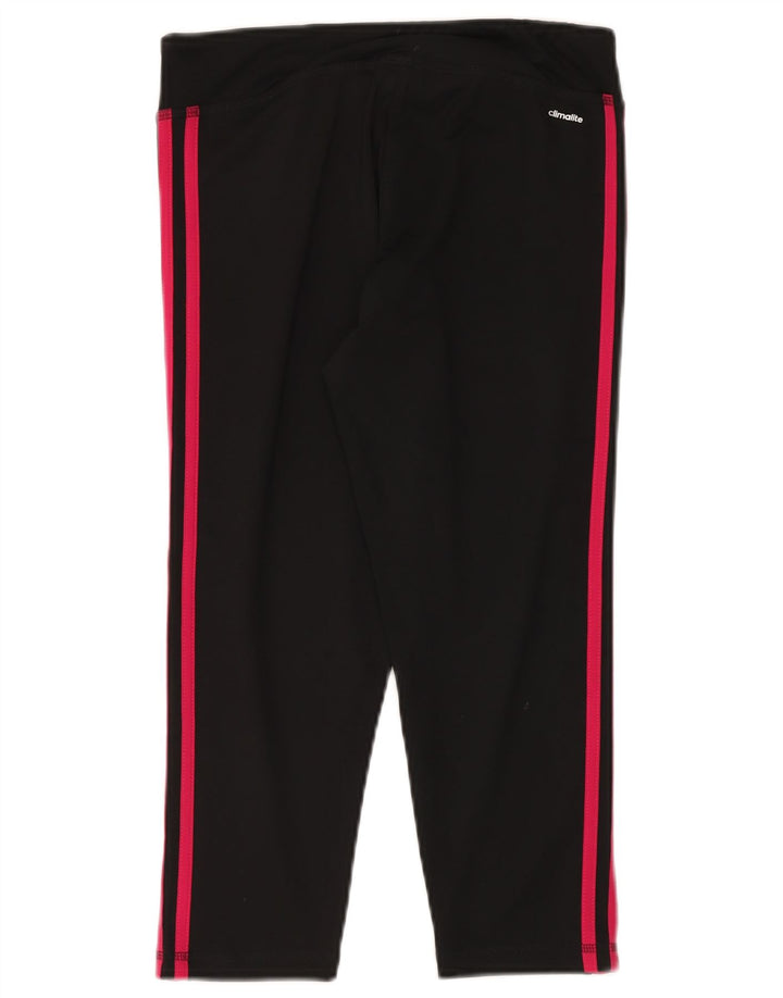 Damskie legginsy Adidas Climalite Crop UK 12/14 Średni czarny poliester