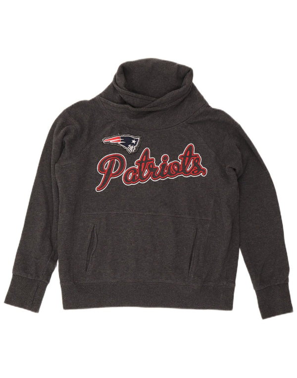 Damska bluza z grafiką NFL New England Patriots, UK 14, średni szary