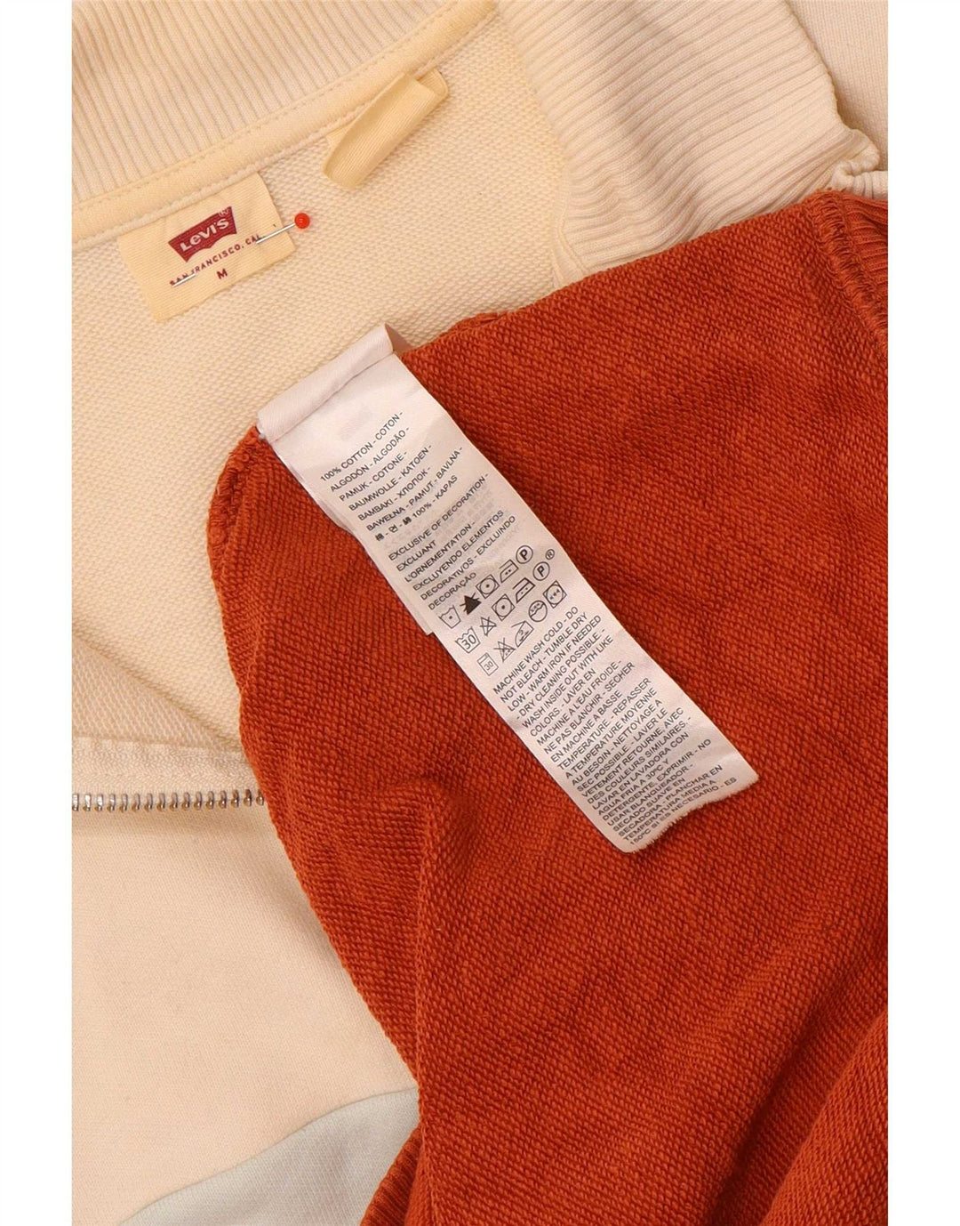 Damski sweter Levi's UK 14, średni, wielokolorowy blok kolorów
