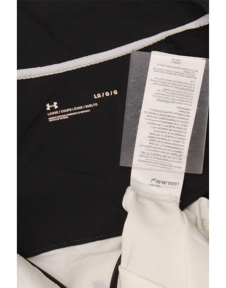 Damski top dresowy UNDER ARMOUR UK 16, duży, biały, z blokami kolorów