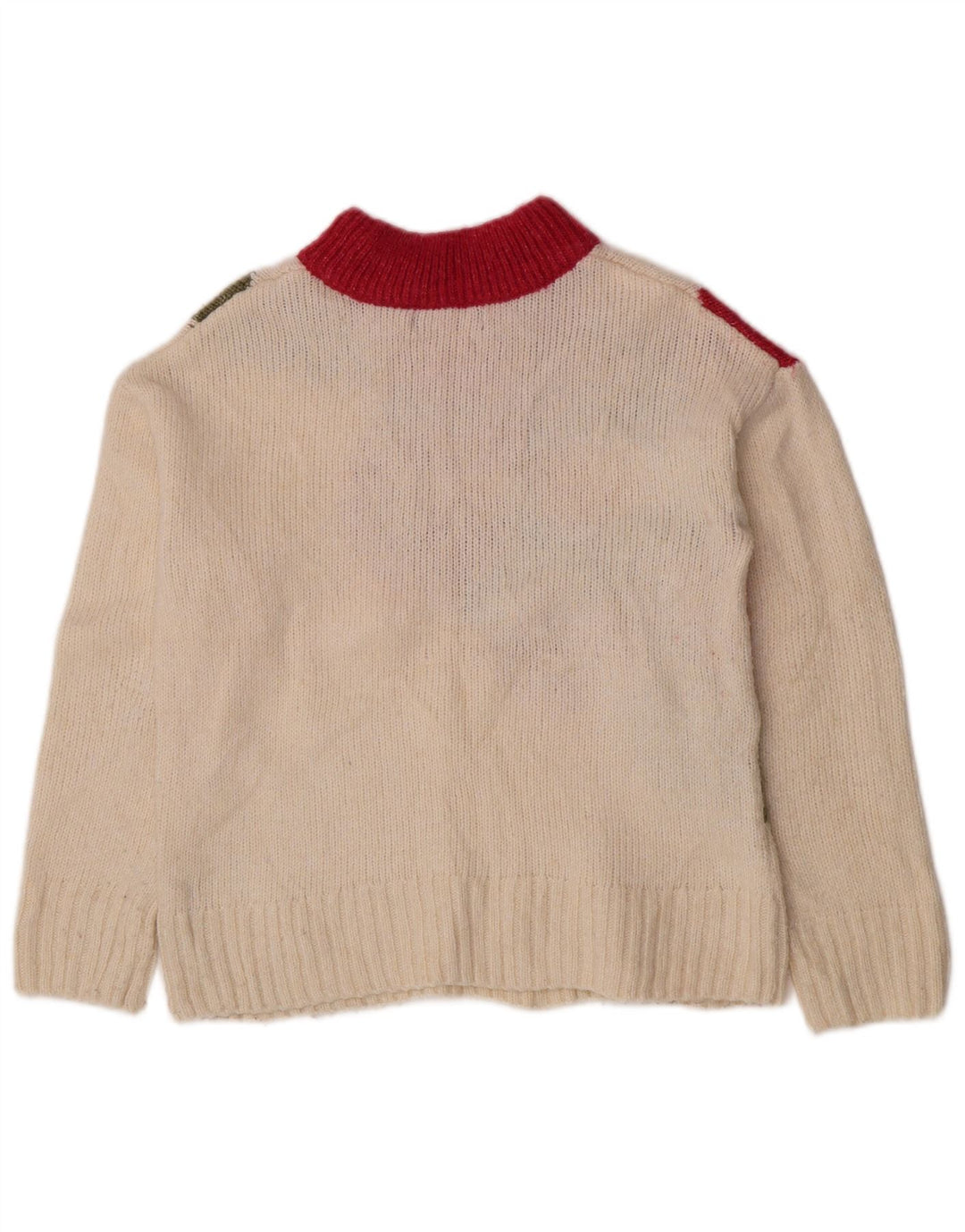 Marks & Spencer Damski sweter z golfem UK 10, mały, w kolorze złamanej bieli