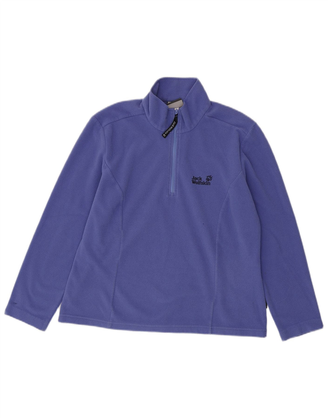 Damski sweter polarowy JACK WOLFSKIN z zamkiem błyskawicznym, UK 12, średni fioletowy poliester