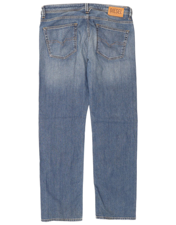 Męskie jeansy Diesel Larkee Straight W36 L32 Niebieskie bawełniane