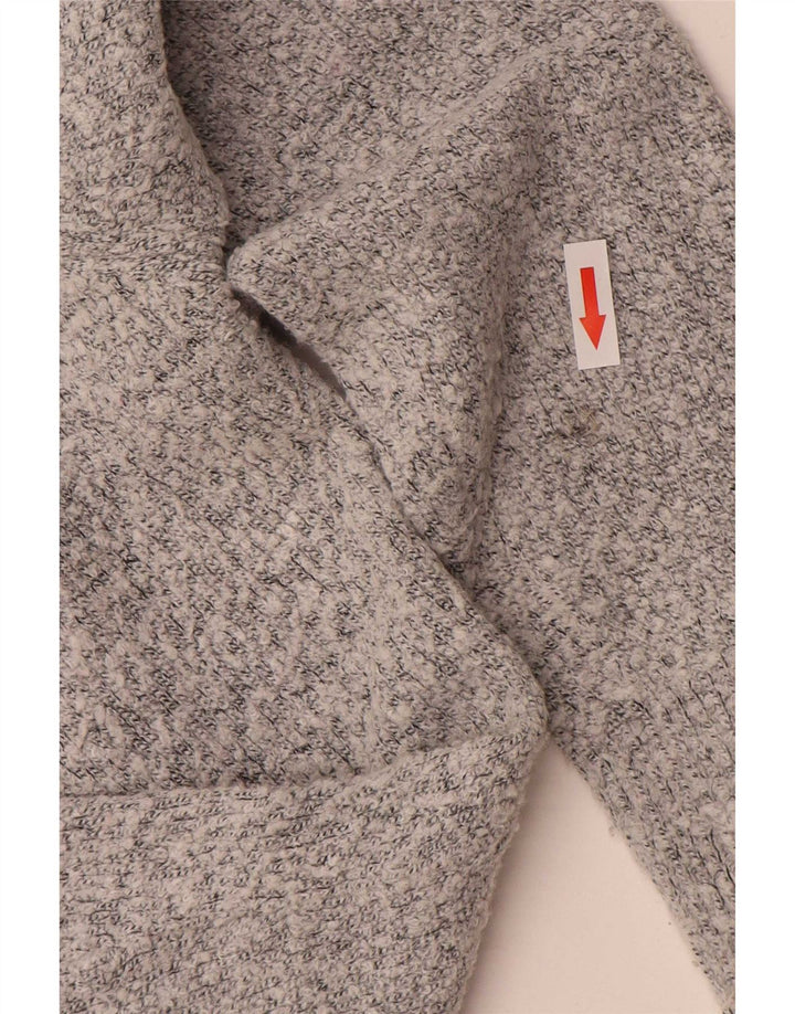 Sweter damski M&Co z dekoltem w kształcie litery V, UK 14, średni szary akryl