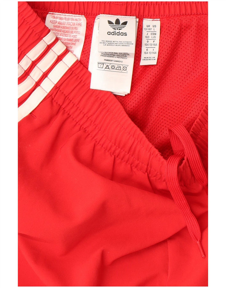Chłopięce spodenki sportowe Adidas 13-14 lat, czerwony poliester