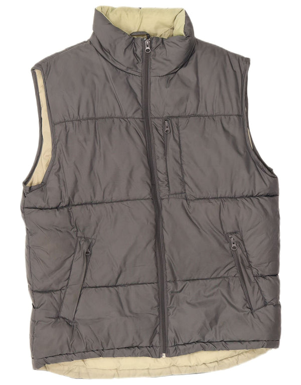 Męska wyściełana kamizelka Jack & Jones UK 14, średni szary nylon