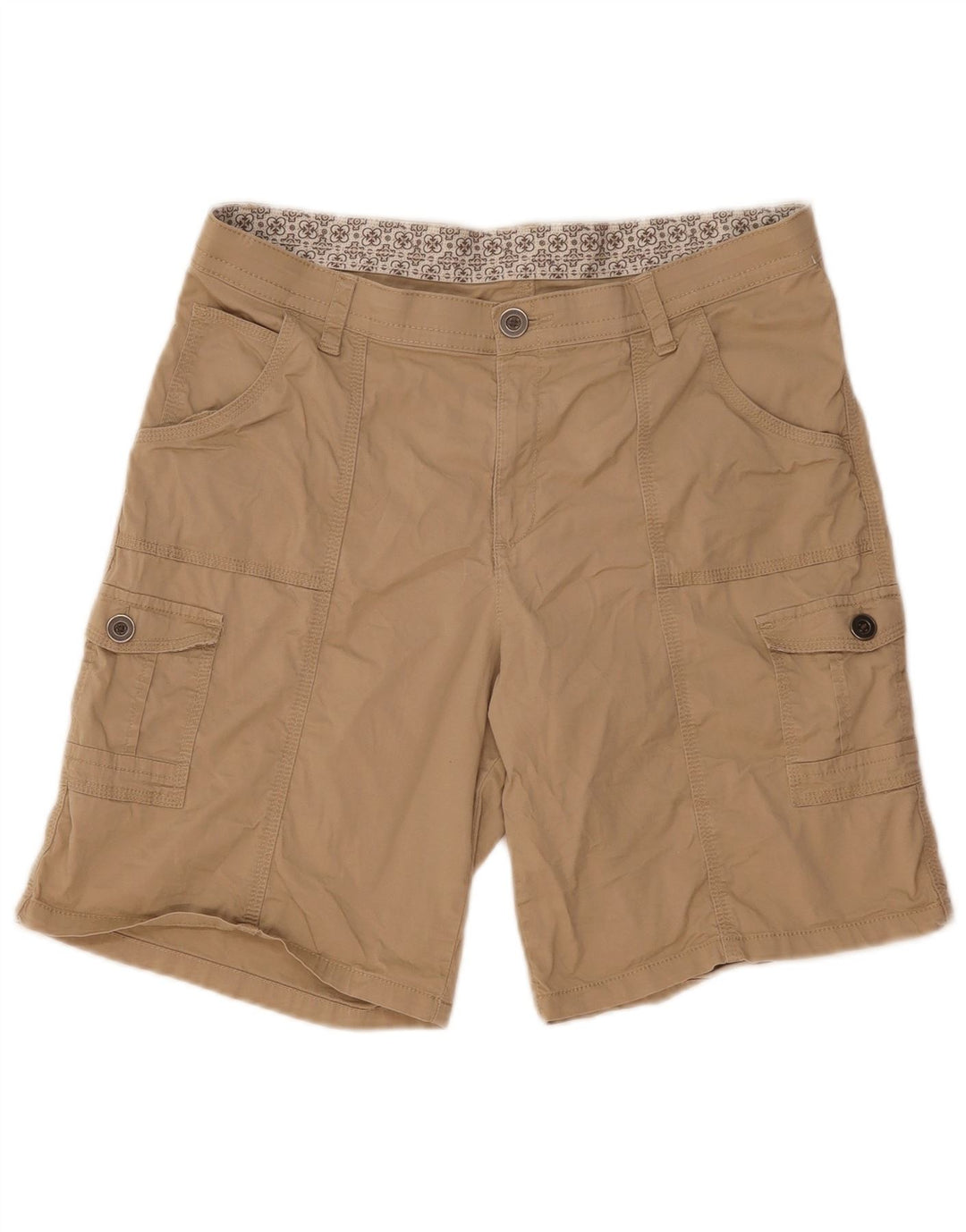 Damskie spodenki cargo w stylu vintage US14 W34, bawełna khaki