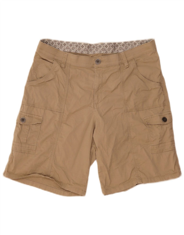 Damskie spodenki cargo w stylu vintage US14 W34, bawełna khaki