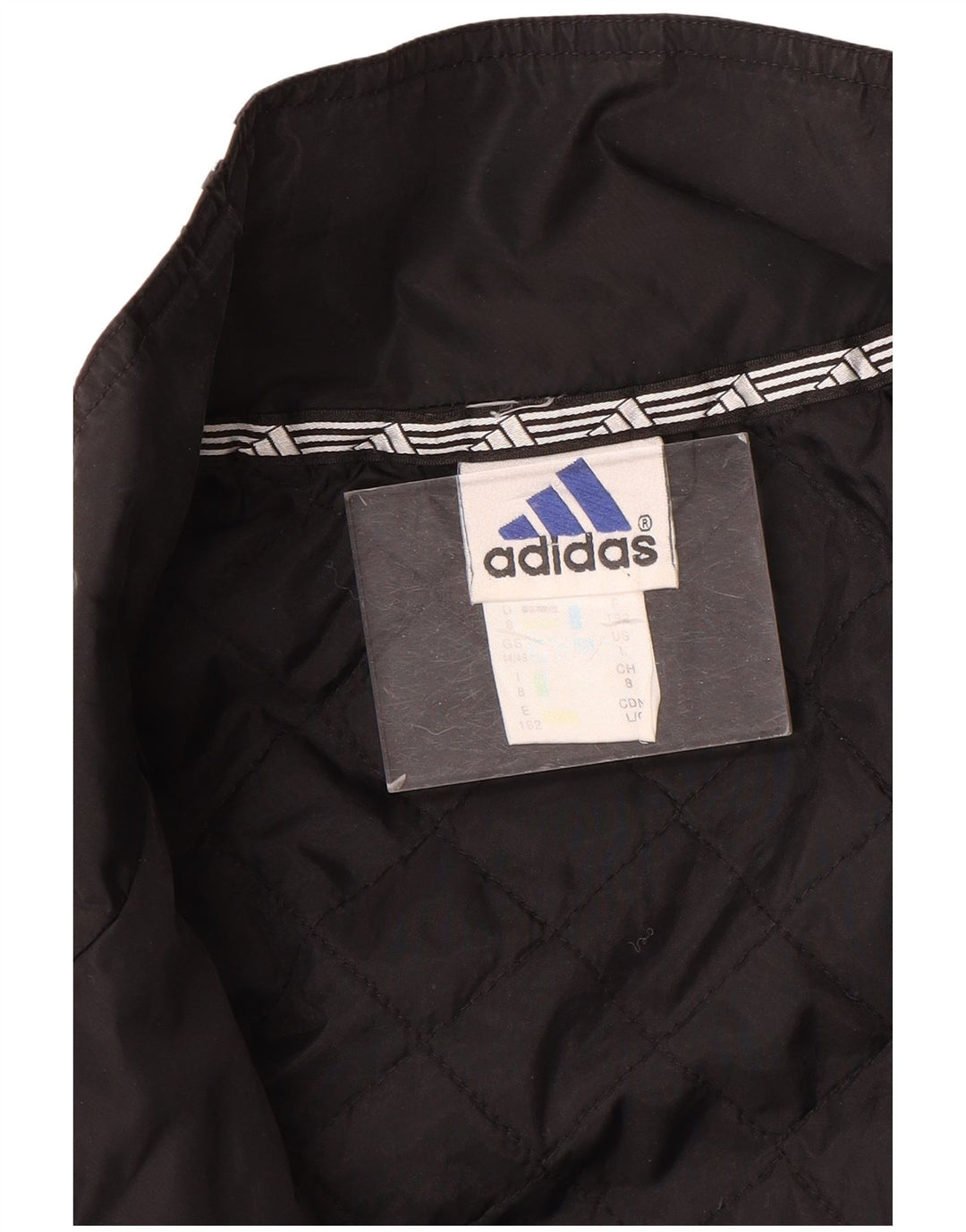 Męska kurtka dresowa Adidas UK 44/46, duża, czarna nylonowa