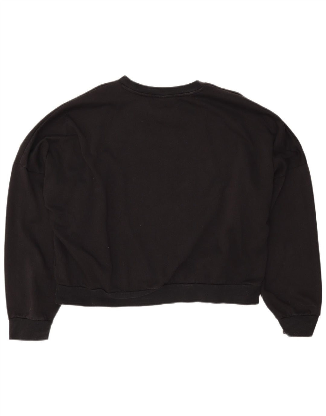 Damski sweter oversize ADIDAS Crop UK 16/18, duży, czarny, bawełniany