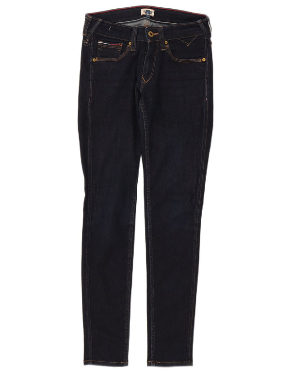 Damskie jeansy skinny Tommy Hilfiger W27 L30 Granatowa bawełna