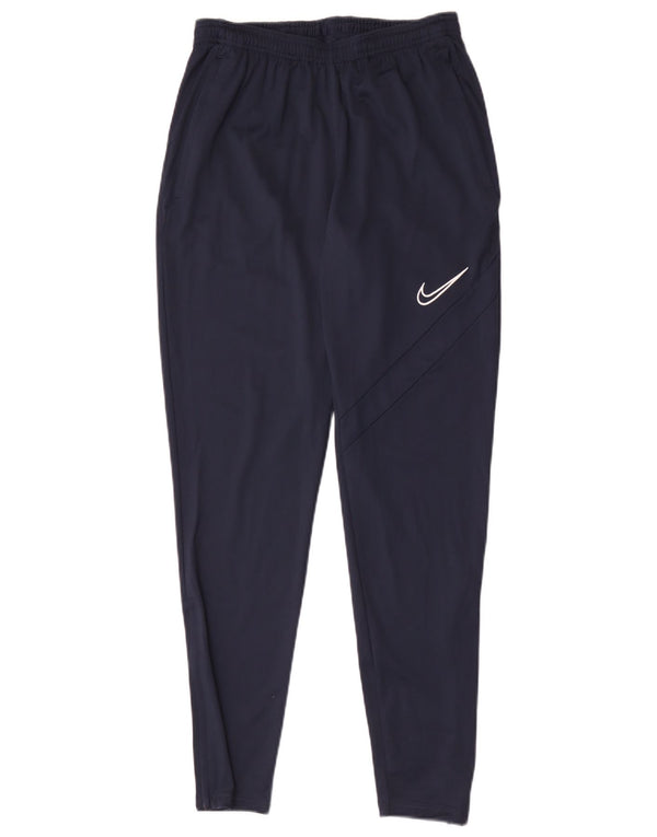 Męskie spodnie dresowe Nike, małe, granatowe, poliestrowe