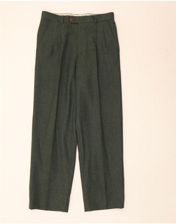Męskie spodnie garniturowe Valentino IT 48 Medium W32 L31 Zielone