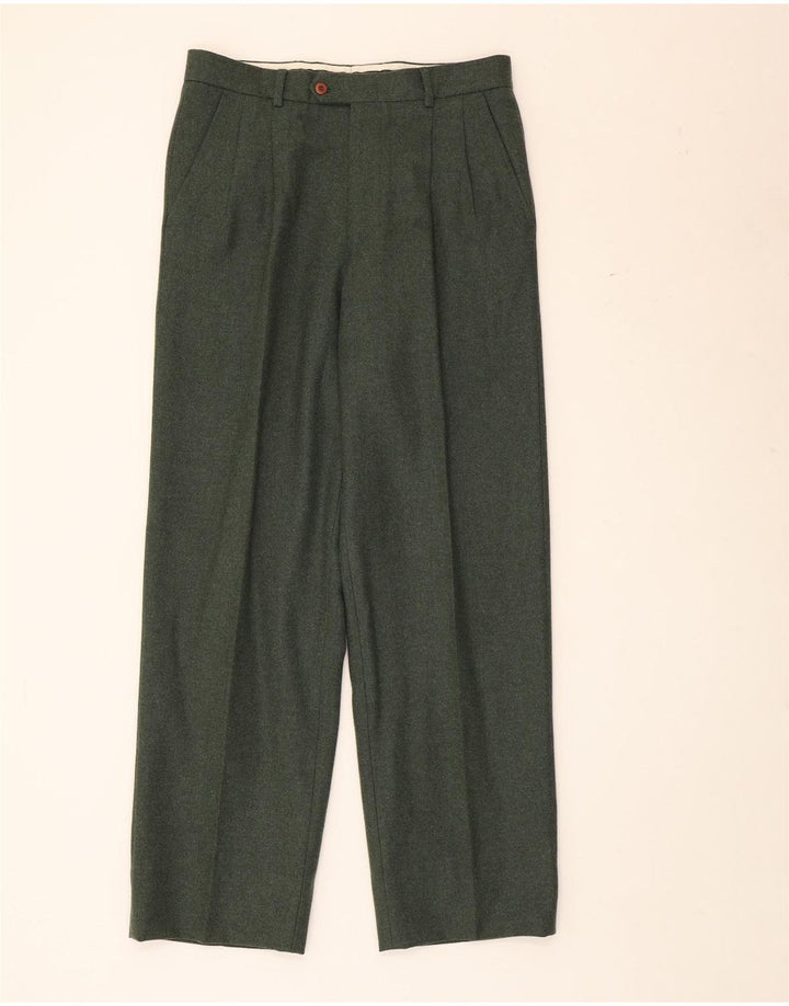 Męskie spodnie garniturowe Valentino IT 48 Medium W32 L31 Zielone
