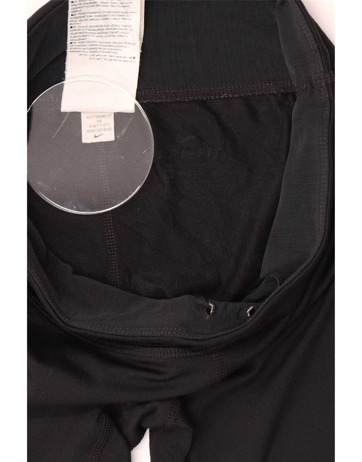 Damskie legginsy Nike Graphic UK 4 XS, czarne, poliestrowe
