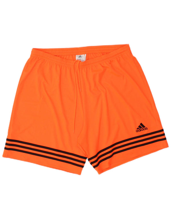 Adidas Mens Climalite Sport Shorts XL  Orange Polyester