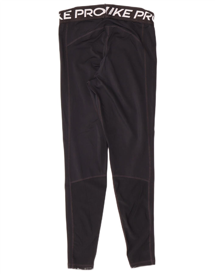 Damskie legginsy Nike Dri Fit Graphic UK 12, średnie, czarne, poliestrowe, sportowe