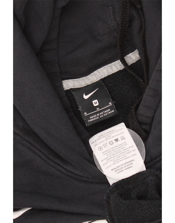 Męski sweter z kapturem Nike z grafiką, średni czarny, bawełniany