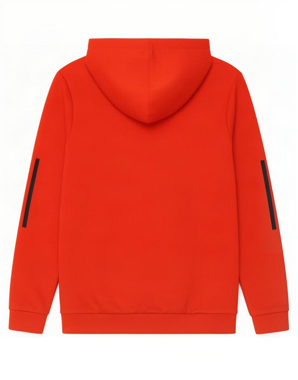 Adidas Męska bluza z kapturem z grafiką XS Czerwony poliester