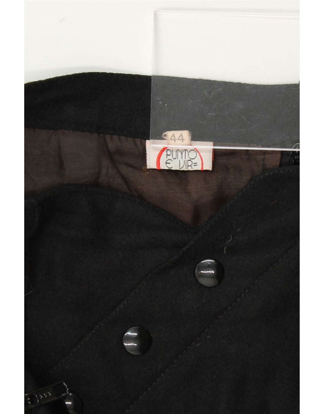 PUNTO E VIRGOLA Womens Pencil Skirt IT 44 Medium W28  Black Vintage Punto e Virgola and Second-Hand Punto e Virgola from Messina Hembry 