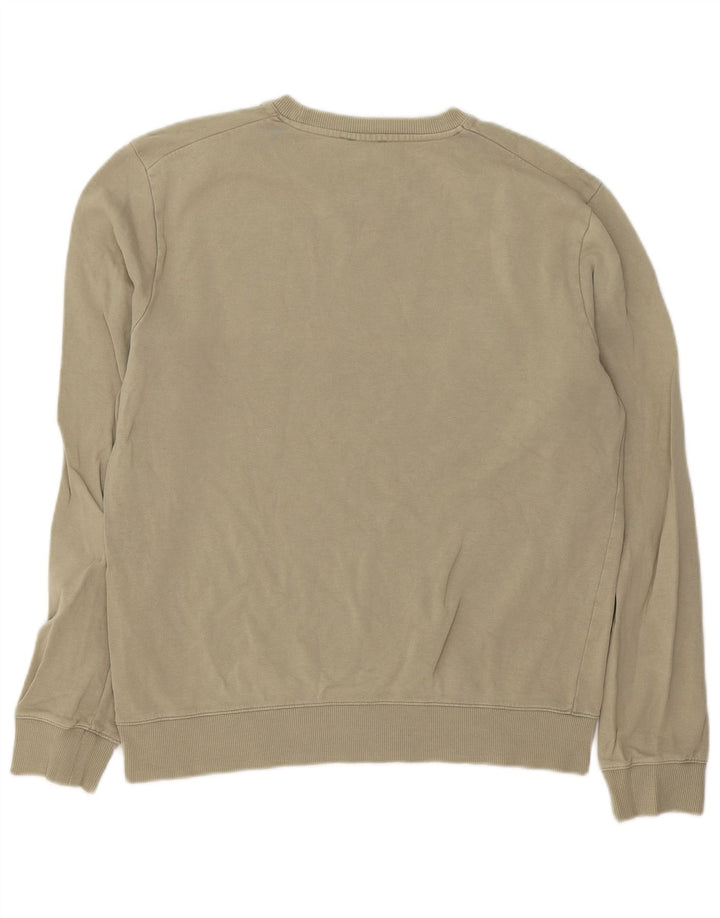 Cos Męska bluza dresowa, mała, bawełniana khaki