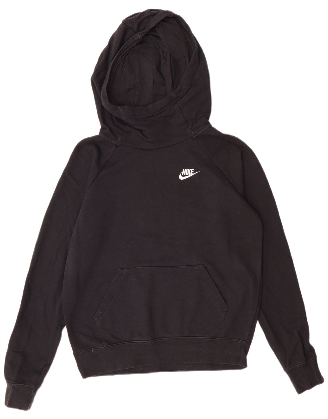 Damski sweter oversize z kapturem Nike UK 10, mały, czarny, bawełniany