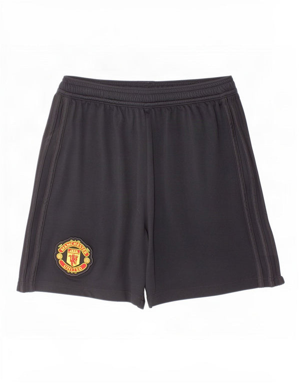 Chłopięce spodenki sportowe Adidas Manchester United 11-12 lat, czarny poliester
