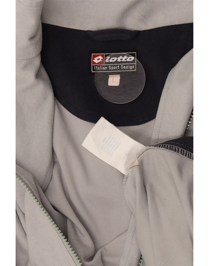 Męska bluza dresowa Lotto, duża, szara, poliestrowa