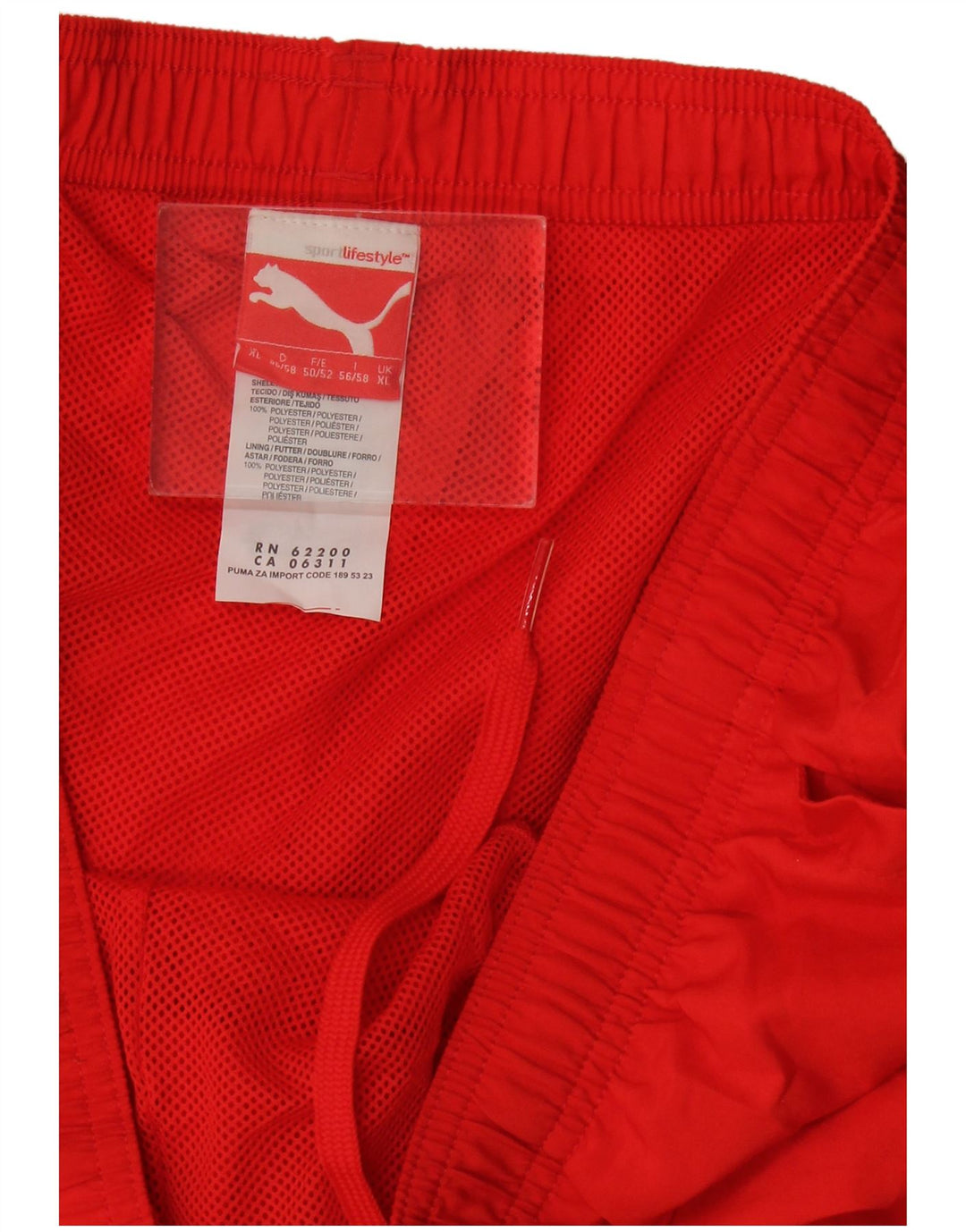 Męskie spodenki sportowe Puma z grafiką XL, czerwone, poliestrowe