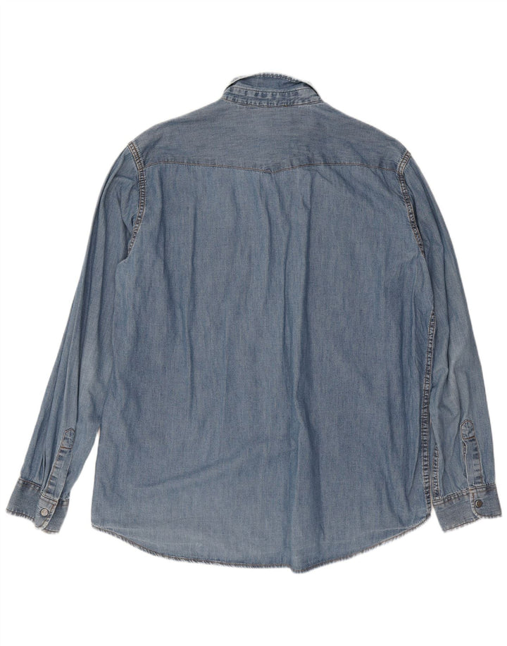 Męska koszula dżinsowa Carrera 2XL, niebieska, bawełniana