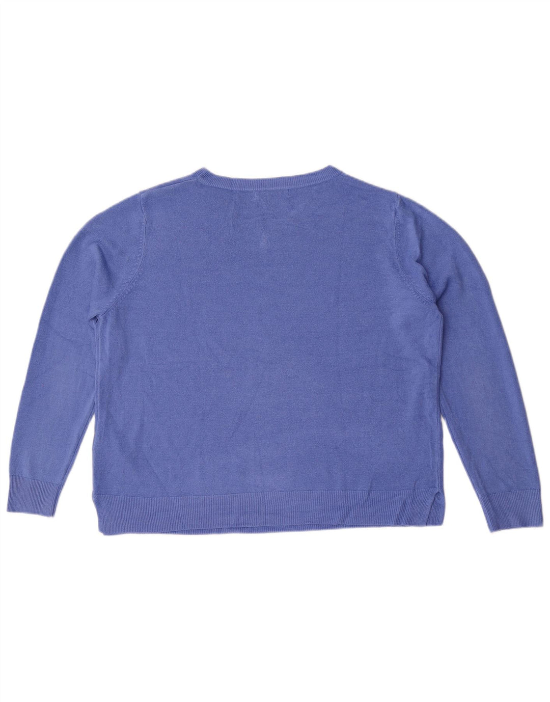 Marks & Spencer Damski sweter z okrągłym dekoltem UK 20 2XL Niebieski