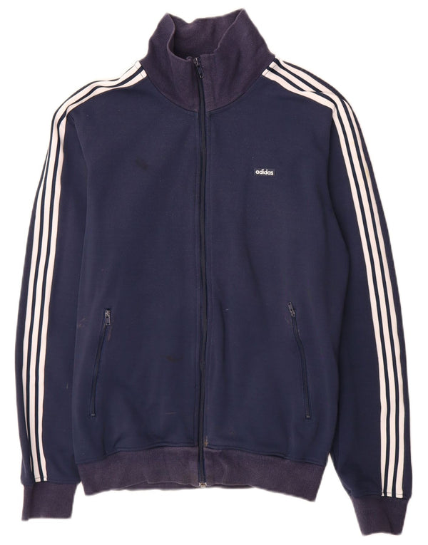Adidas Męska bluza dresowa, średnia granatowa, poliester