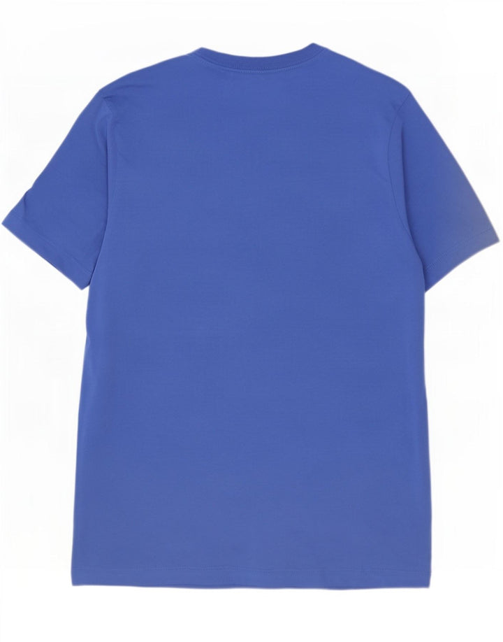 Męski T-shirt z grafiką Nike, średni niebieski, bawełniany