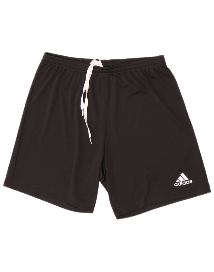 Męskie spodenki sportowe Adidas, duże, czarne, poliestrowe