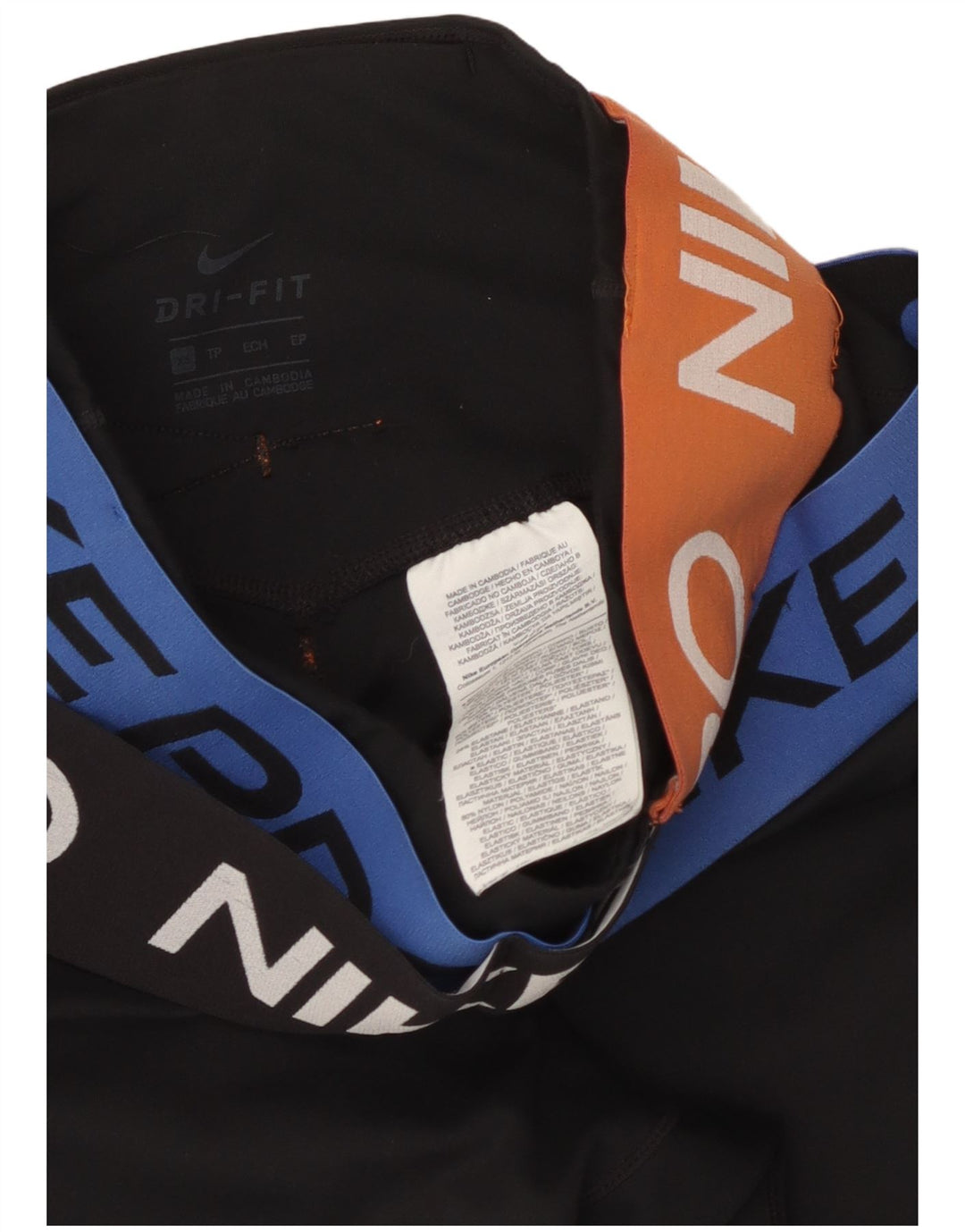 Damskie legginsy NIKE Dri Fit Graphic UK 4 XS, czarny poliester