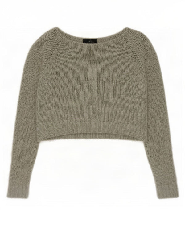 Damski sweter Topshop z dekoltem w łódkę, UK 8, mały, zielony
