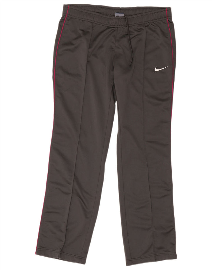 Damskie spodnie dresowe Nike UK 16, duże, szare, poliestrowe