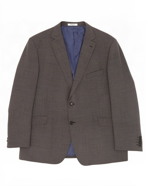 Marks & Spencer Mens 2 Button Blazer Jacket UK 48 2XL Grey Wool