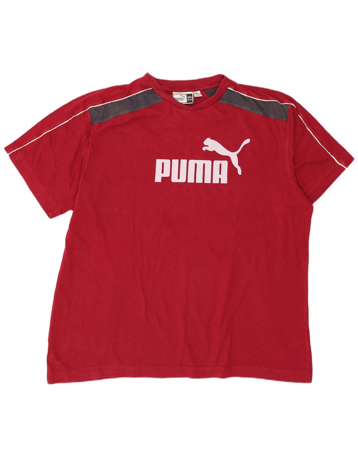 Męski T-shirt z grafiką PUMA Top 2XL w kolorze czerwonym