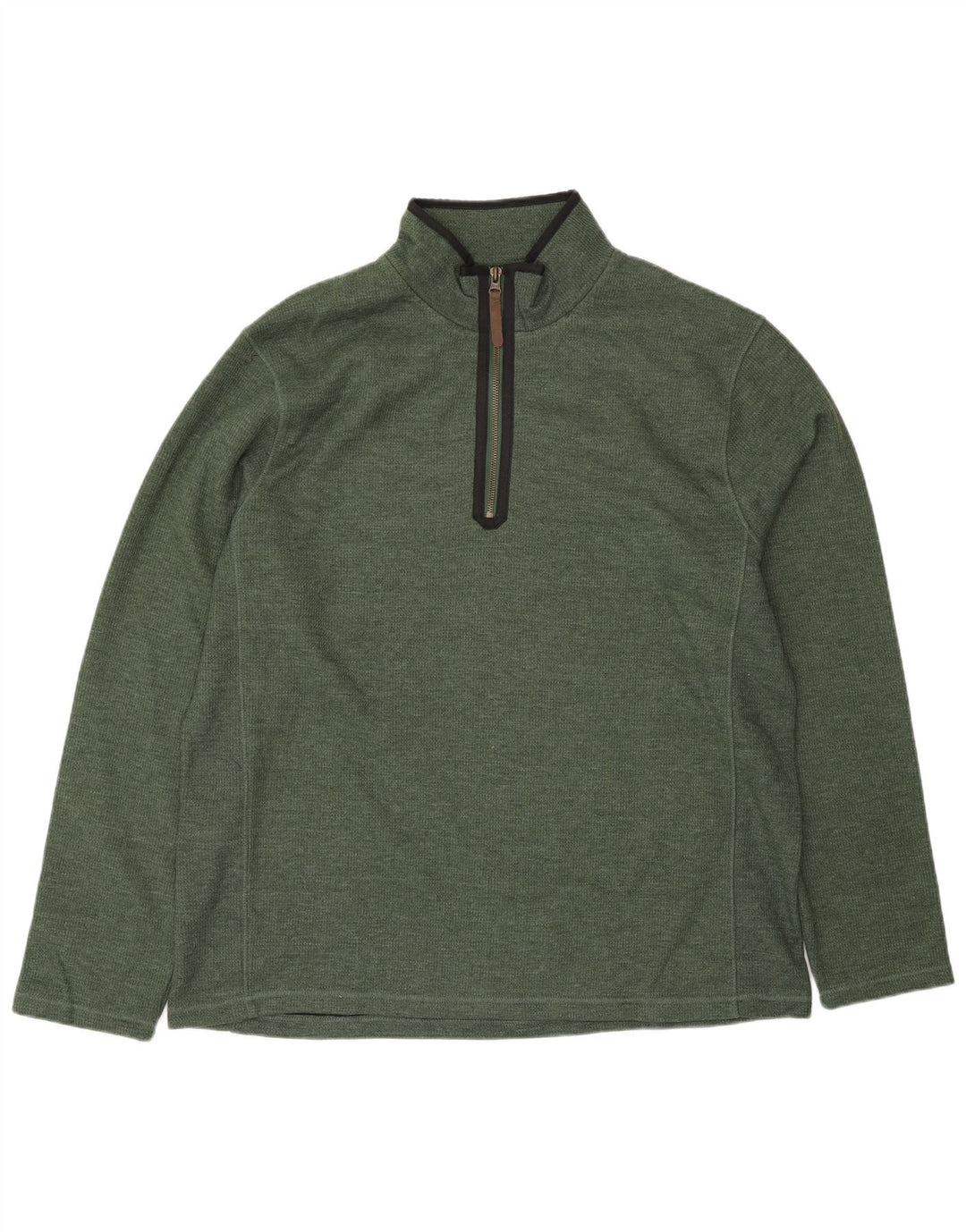 Męski sweter zapinany na zamek Mountain Warehouse, duży, zielony, bawełniany