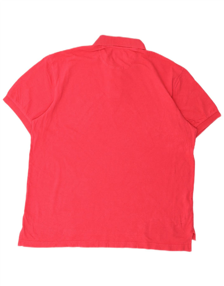 CHAPS Mens Big & Tall Polo Shirt XL Pink Cotton