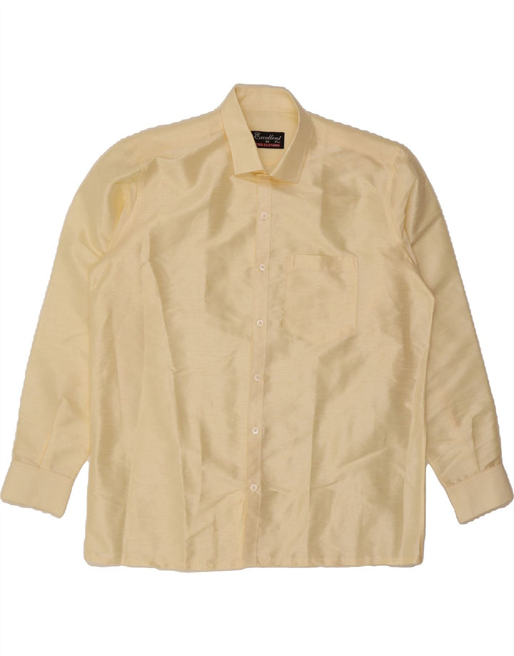 VINTAGE Mens Shirt Size 44 XL Yellow Vintage Vintage and Second-Hand Vintage from Messina Hembry 