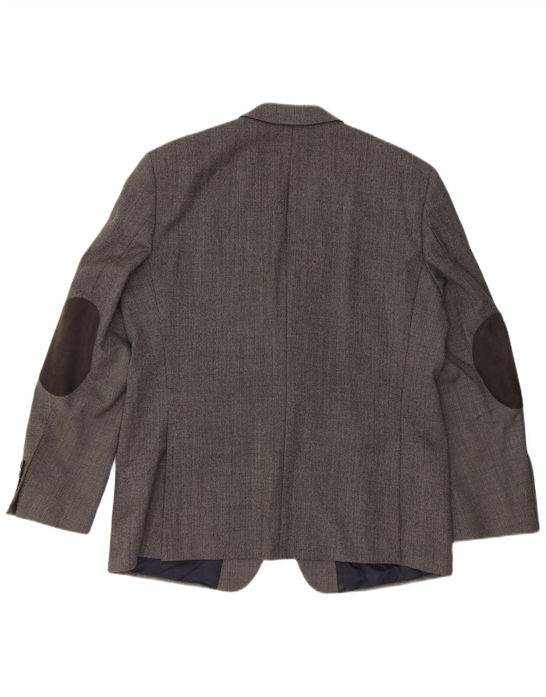 PIERRE CARDIN Męska marynarka zapinana na 2 guziki UK 40, duża, szara, dziewicza wełna