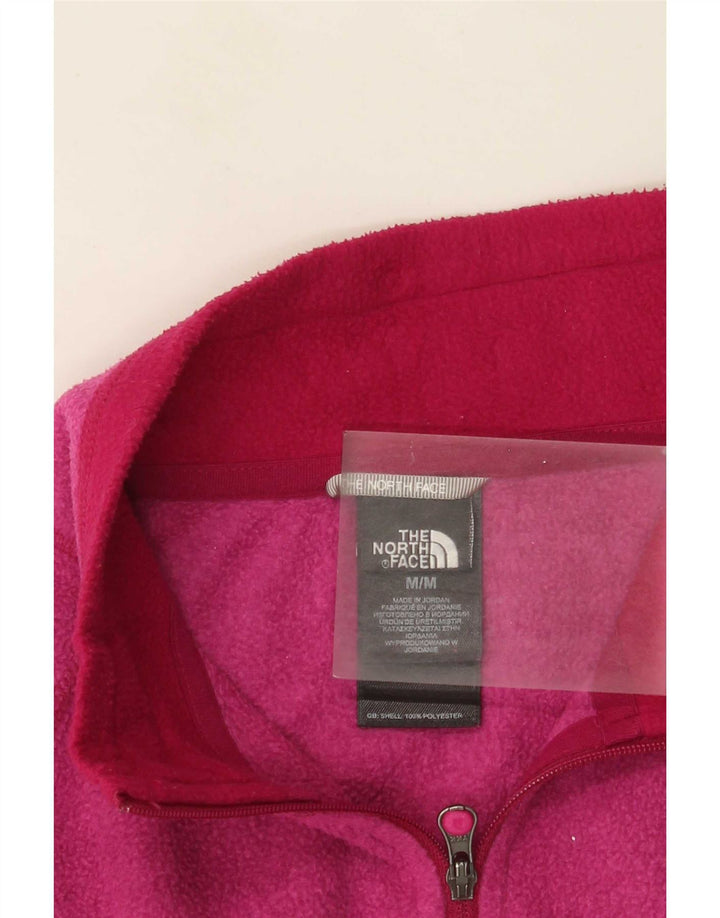 Damski sweter polarowy The North Face z zamkiem błyskawicznym, UK 12, średni różowy poliester
