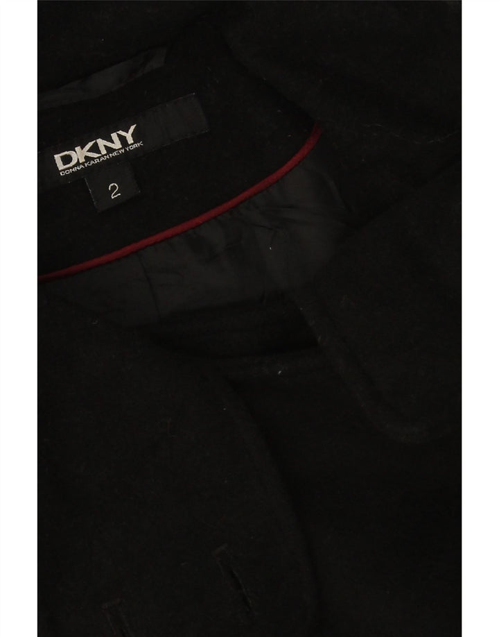 Damski płaszcz oversize Dkny US 2 XS, czarna wełna